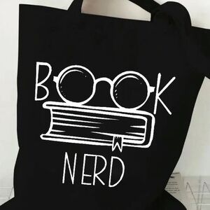 Minimalist Book Nerd tote!